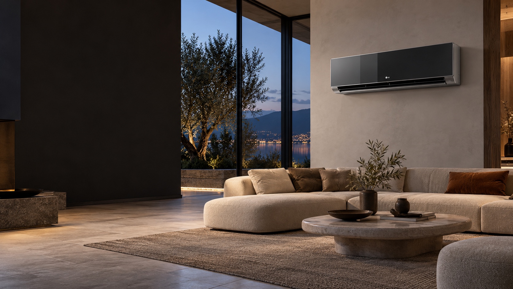 Salone illustrativo con climatizzatore LG